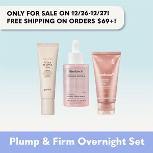 *Flash Deal* K-Beauty Plump & Firm Overnight Set | Medicube, Biodance, Goodal